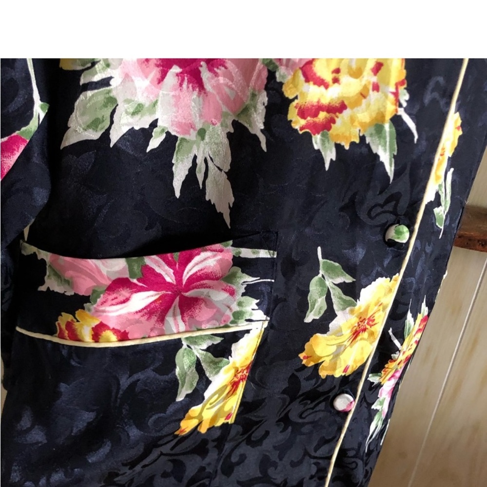 CHRISTIAN DIOR Lingerie | silk Floral Nightshirt petite - Picture 5 of 12